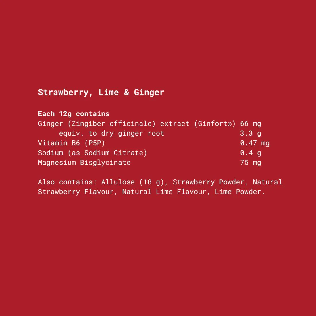 Aggie Cycle Relief - Strawberry, Lime & Ginger - Image 3