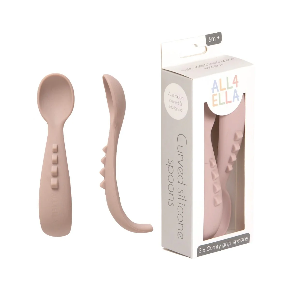 All4Ella Comfy grip silicone spoons 2pk - Image 9