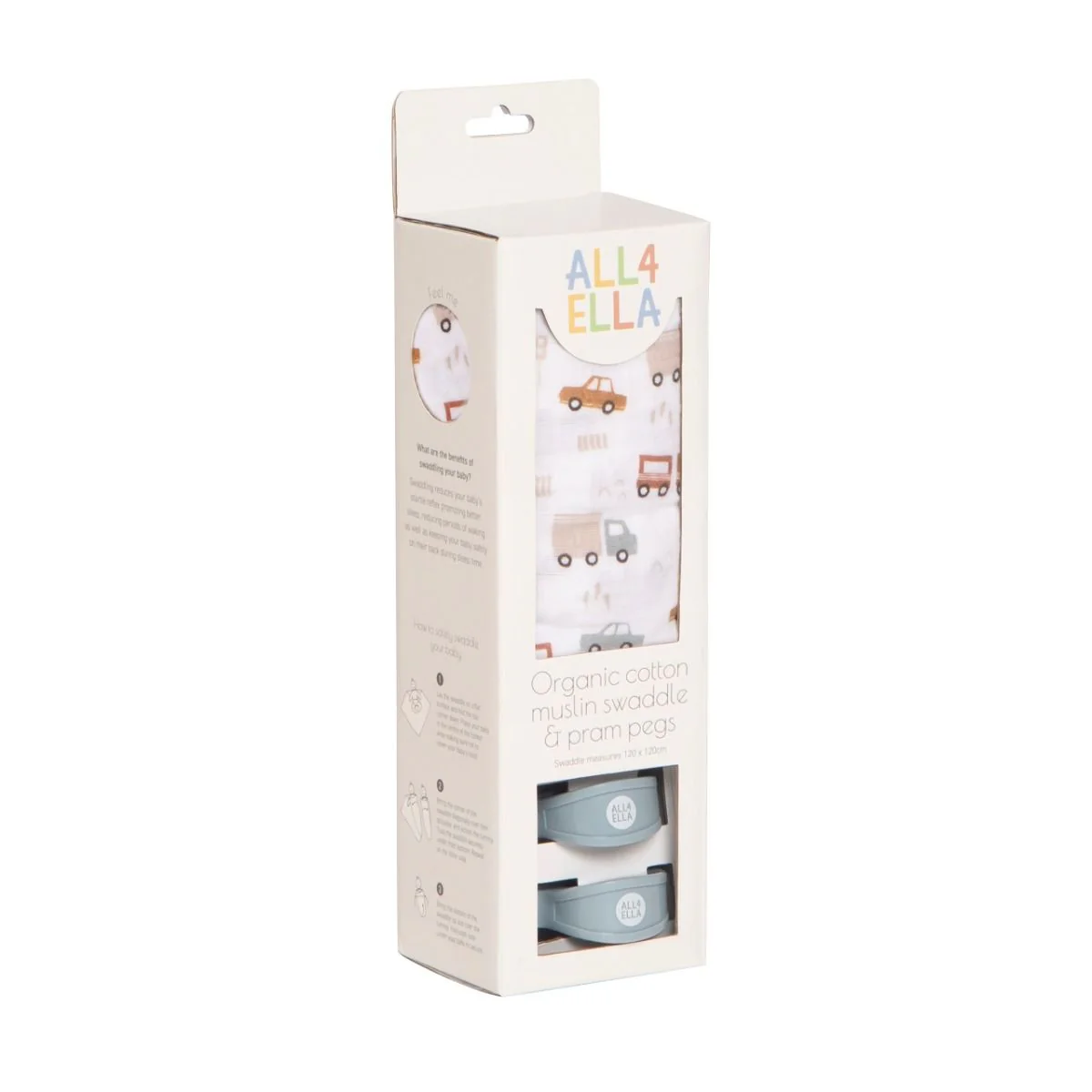 All4Ella Muslin & 2 Pram Pegs Box Set - Image 3