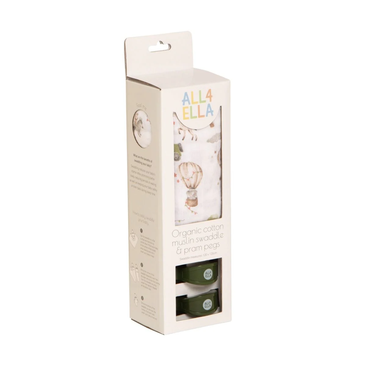 All4Ella Muslin & 2 Pram Pegs Box Set - Image 5