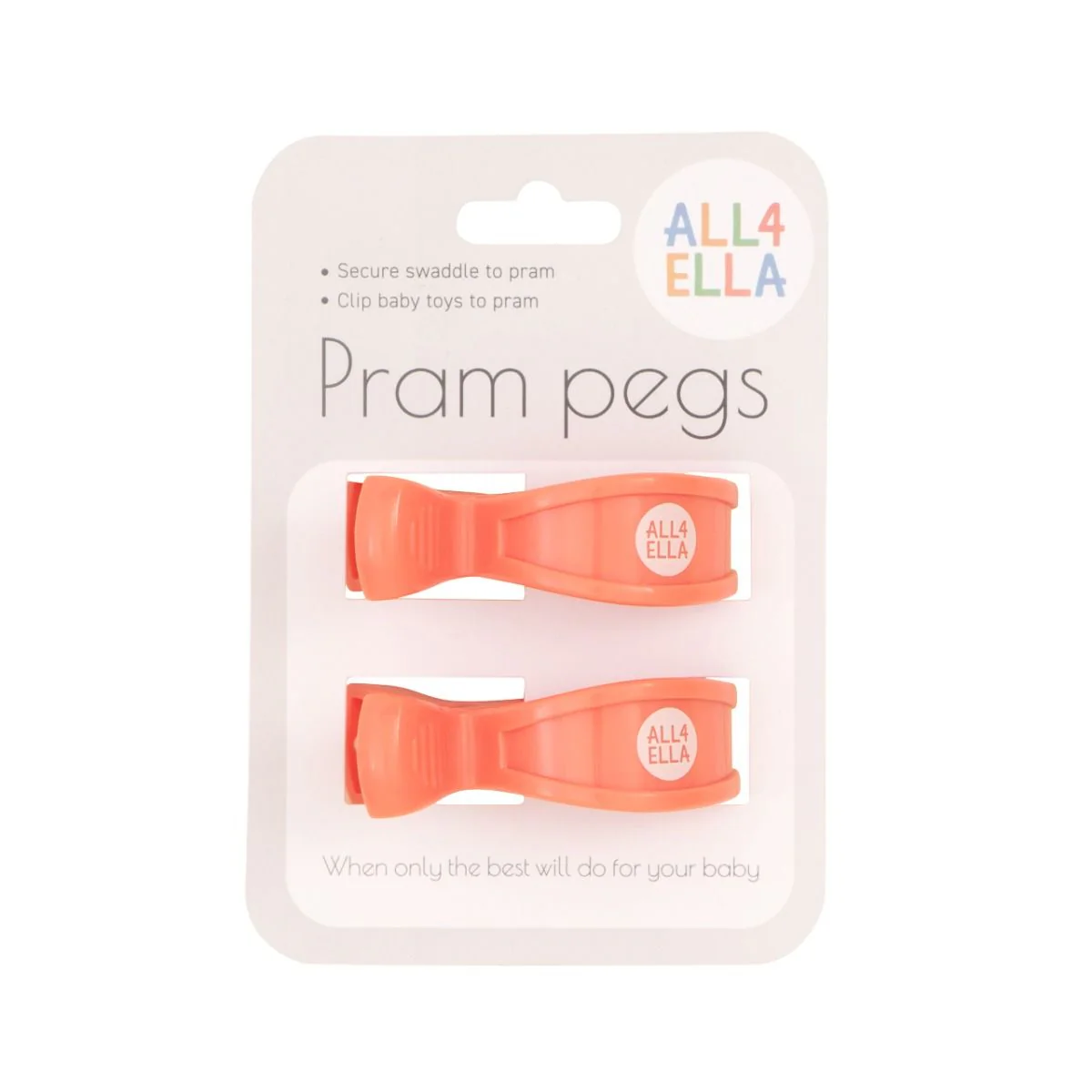 All4Ella Pram/Stroller Pegs 2pk - Image 2