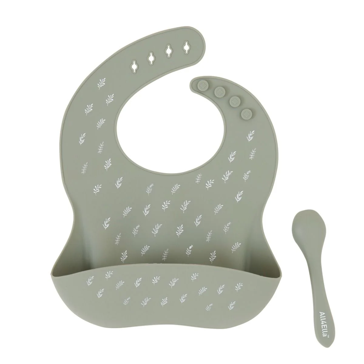 All4Ella Silicone Bib With Spoon - Image 5