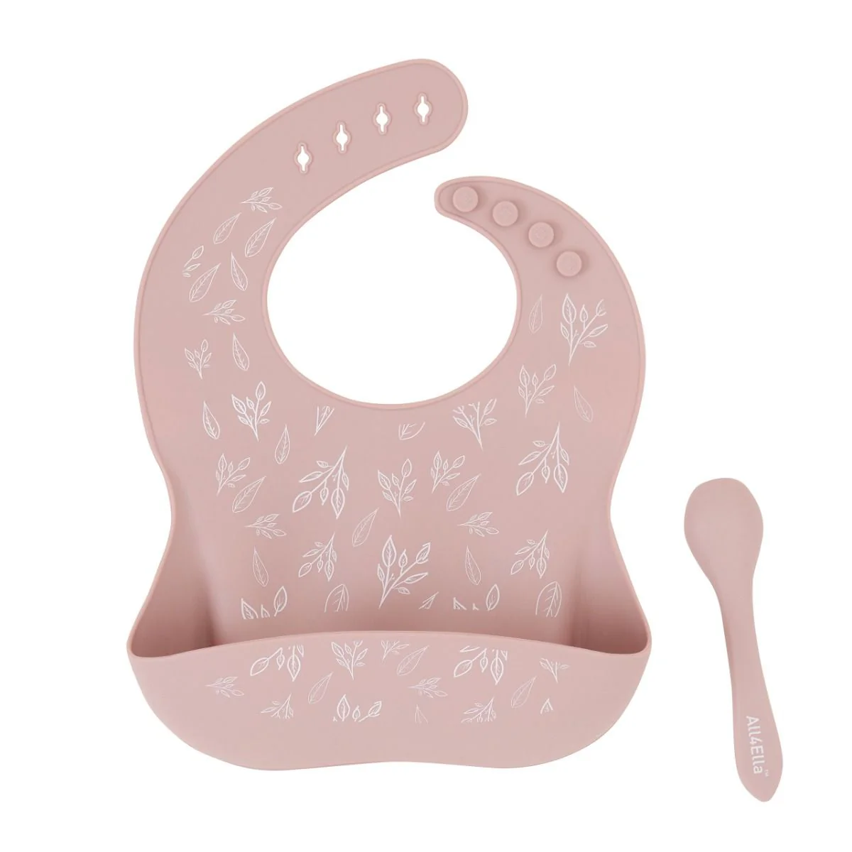 All4Ella Silicone Bib With Spoon - Image 7