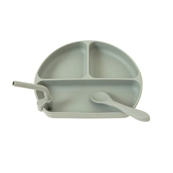 All4Ella Silicone Plate With Straw & Spoon - Image 3