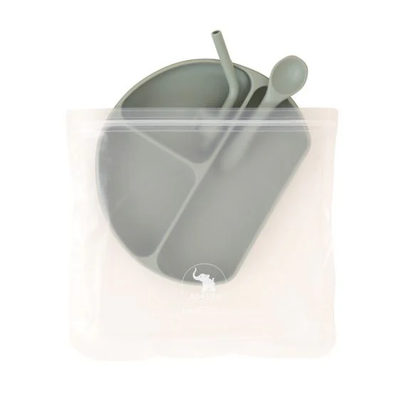 All4Ella Silicone Plate With Straw & Spoon - Image 4