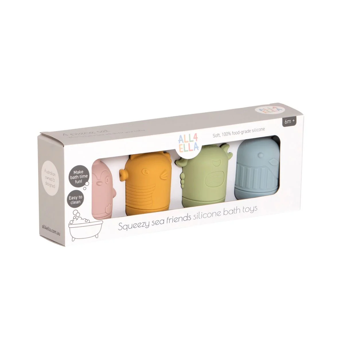 All4Ella Squeezy Silicone Bath Toys - Image 2