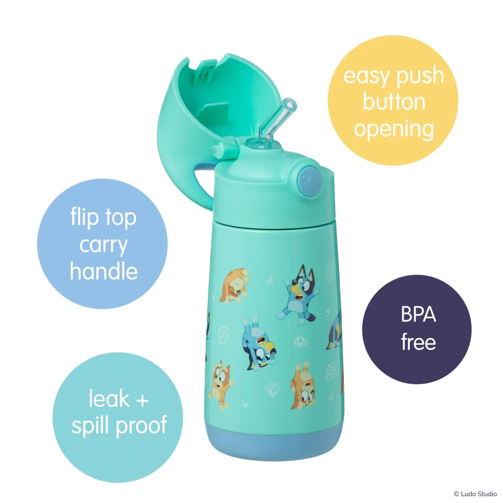 B.Box 350ml Insulated Drink Bottle Bluey S2 - Image 3