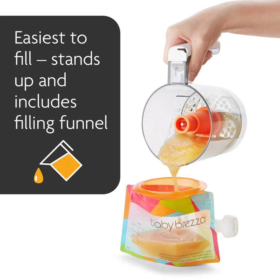 Baby Brezza Food Pouch With Funnel - 10pk - Image 4