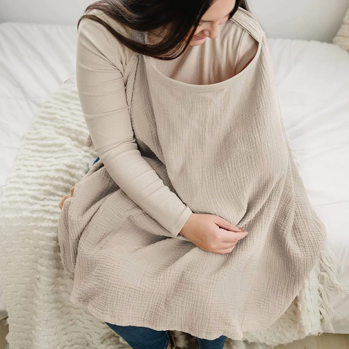 Baby First Essentials Muslin Nursing Cover - Image 2