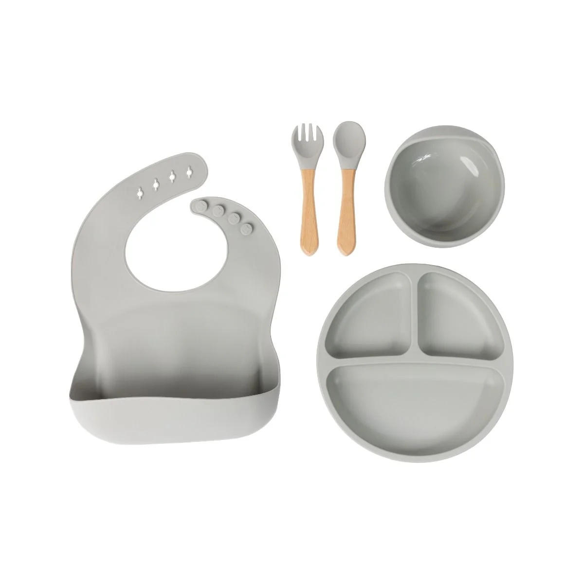 Baby First Essentials Silicone Feeding Set - Image 2