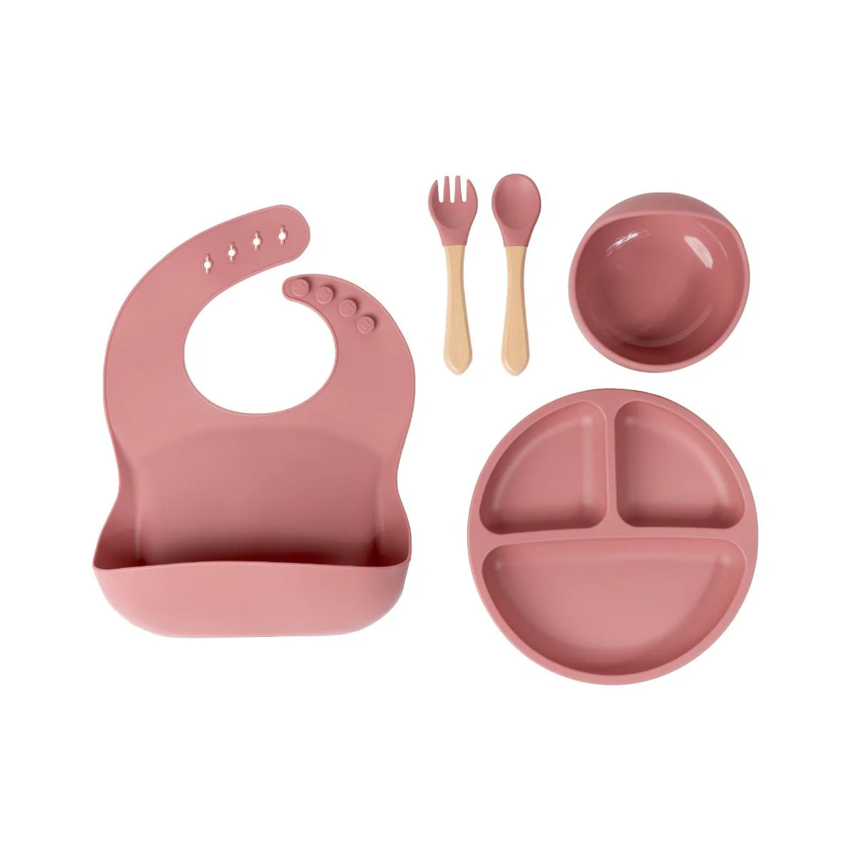 Baby First Essentials Silicone Feeding Set - Image 3