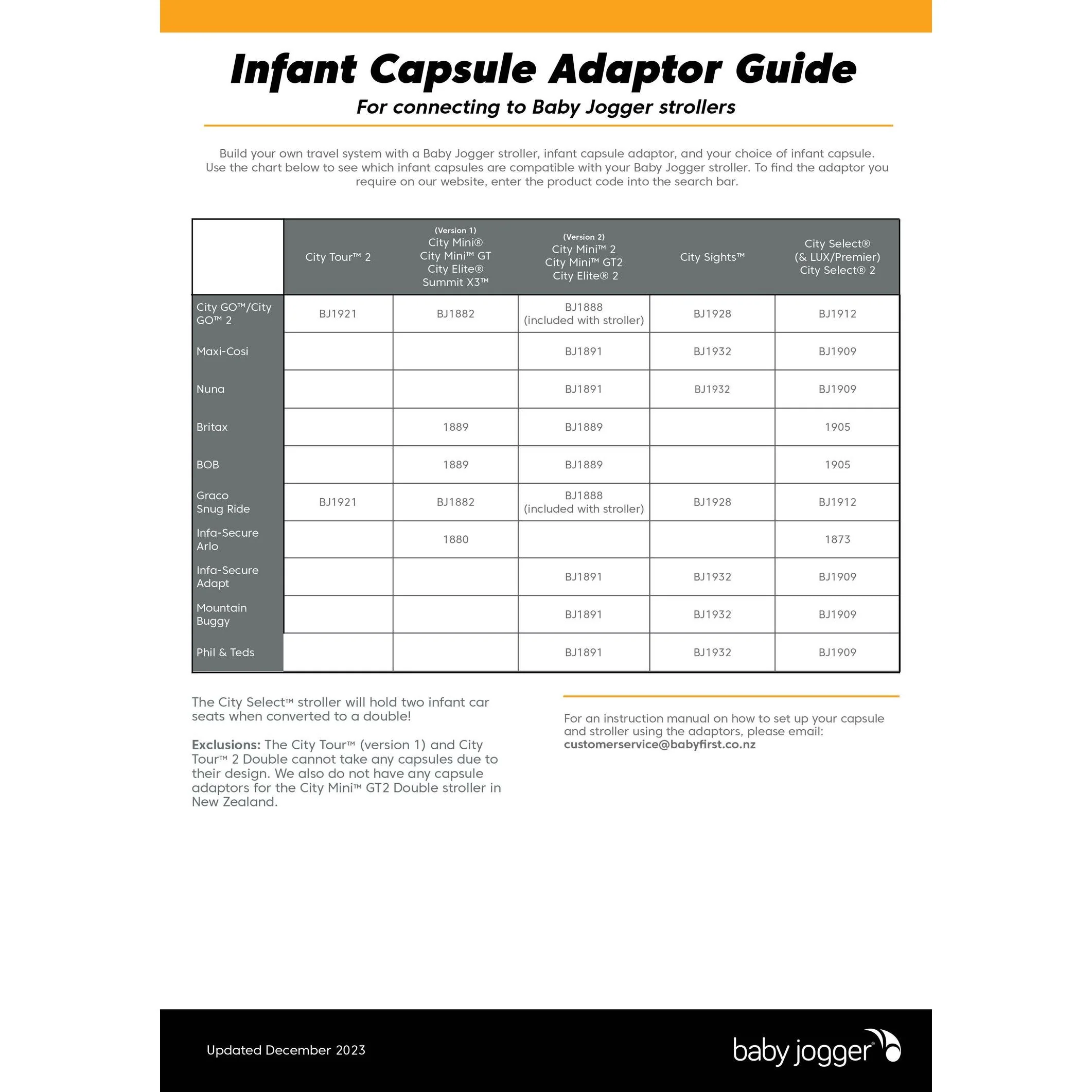 Baby Jogger City Go & Graco Car Seat Adapters City Mini2/GT2/Elite2 - Image 3
