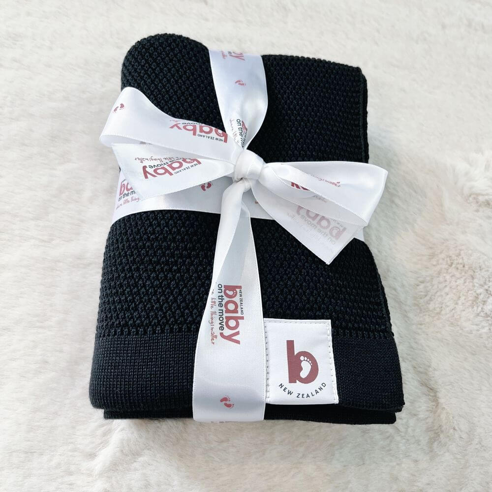 Baby On The Move Moss Stitch Merino Bassinet Blanket 90 x 90 cm - Image 16