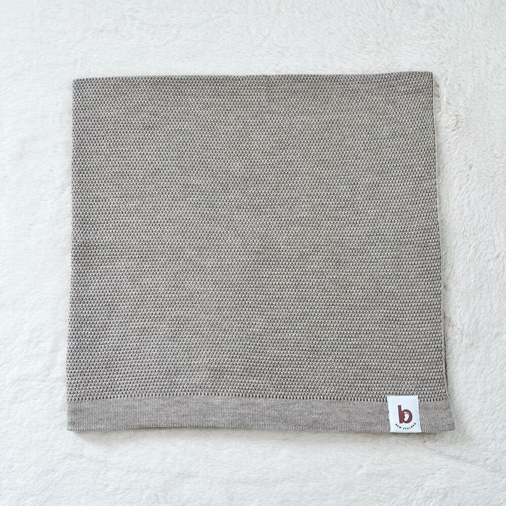 Baby On The Move Moss Stitch Merino Bassinet Blanket 90 x 90 cm - Image 3