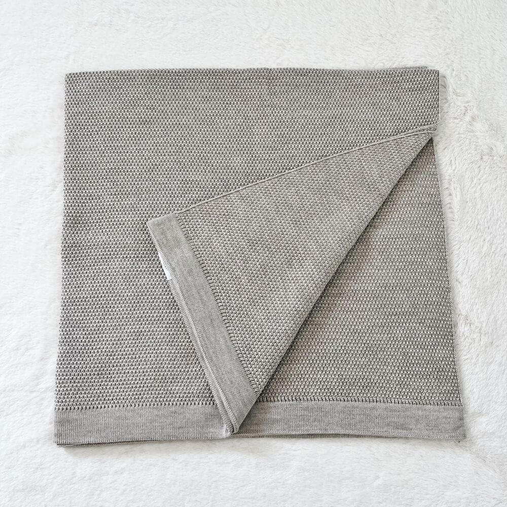 Baby On The Move Moss Stitch Merino Bassinet Blanket 90 x 90 cm - Image 9