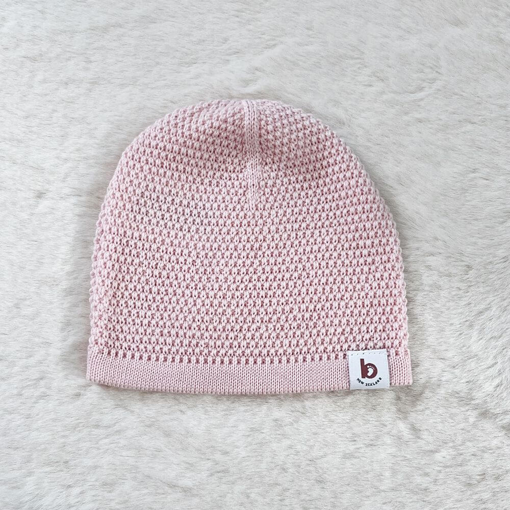 Baby On The Move Moss Stitch Merino Beanie - Image 3