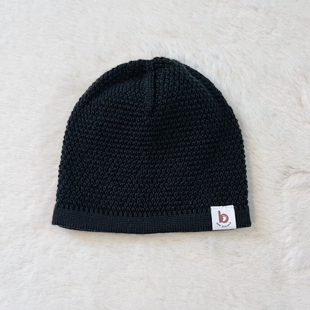 Baby On The Move Moss Stitch Merino Beanie - Image 6