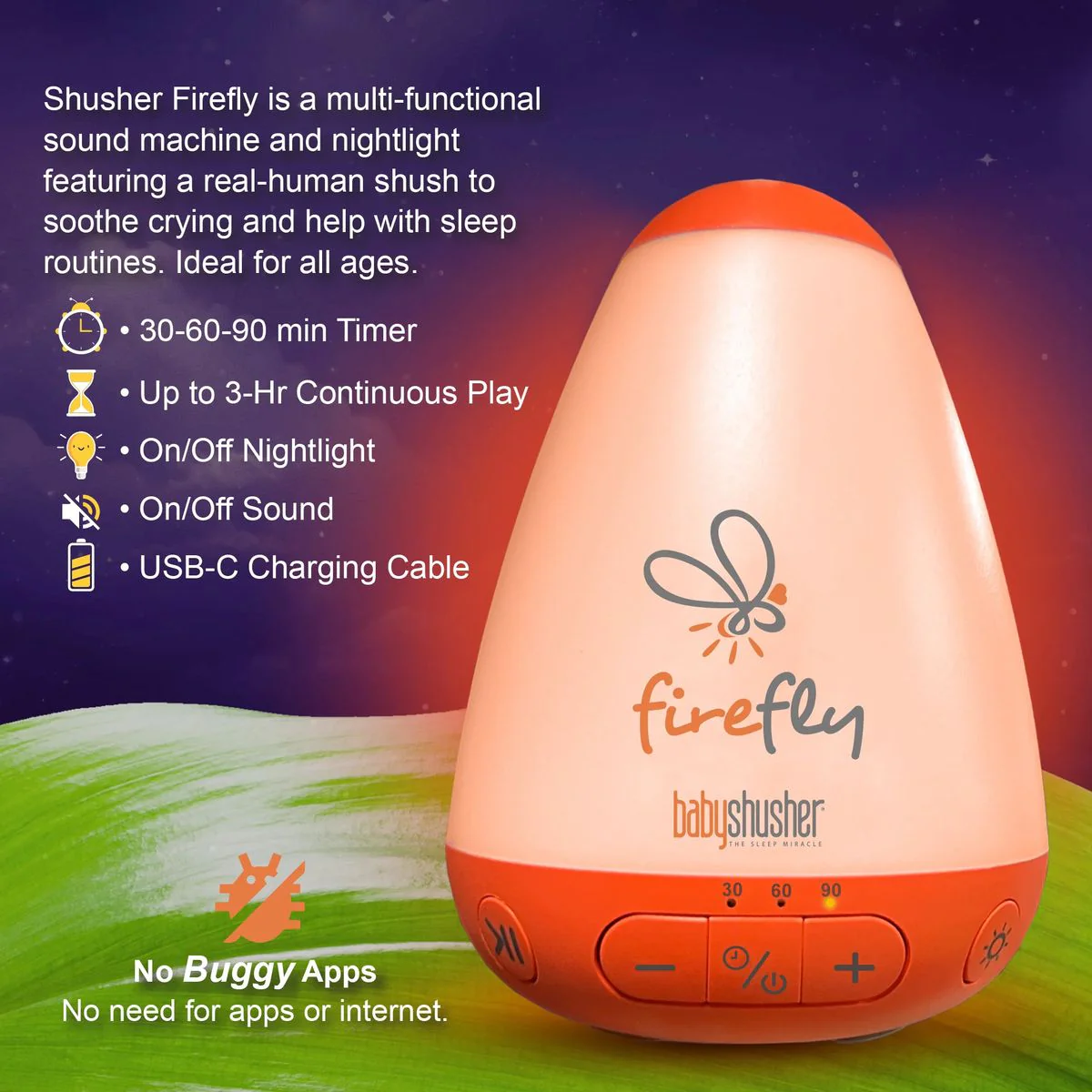 Baby Shusher - Firefly Sound and Light Soother - Image 3