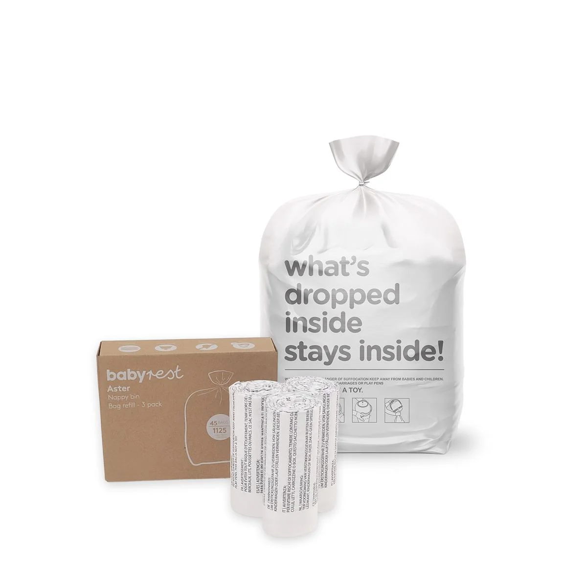 Babyrest Aster Nappy Bin Refill 3pk