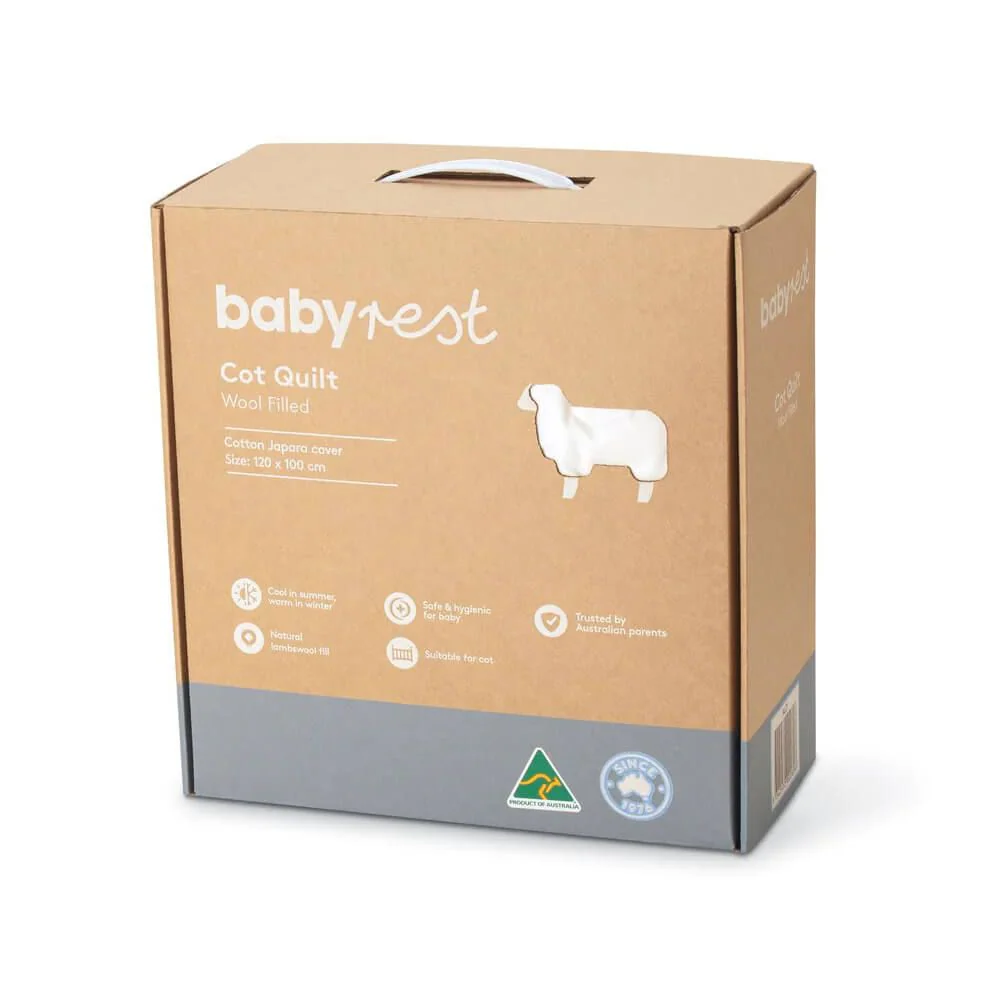 Babyrest Cot Quilt - Wool Filled - Image 6