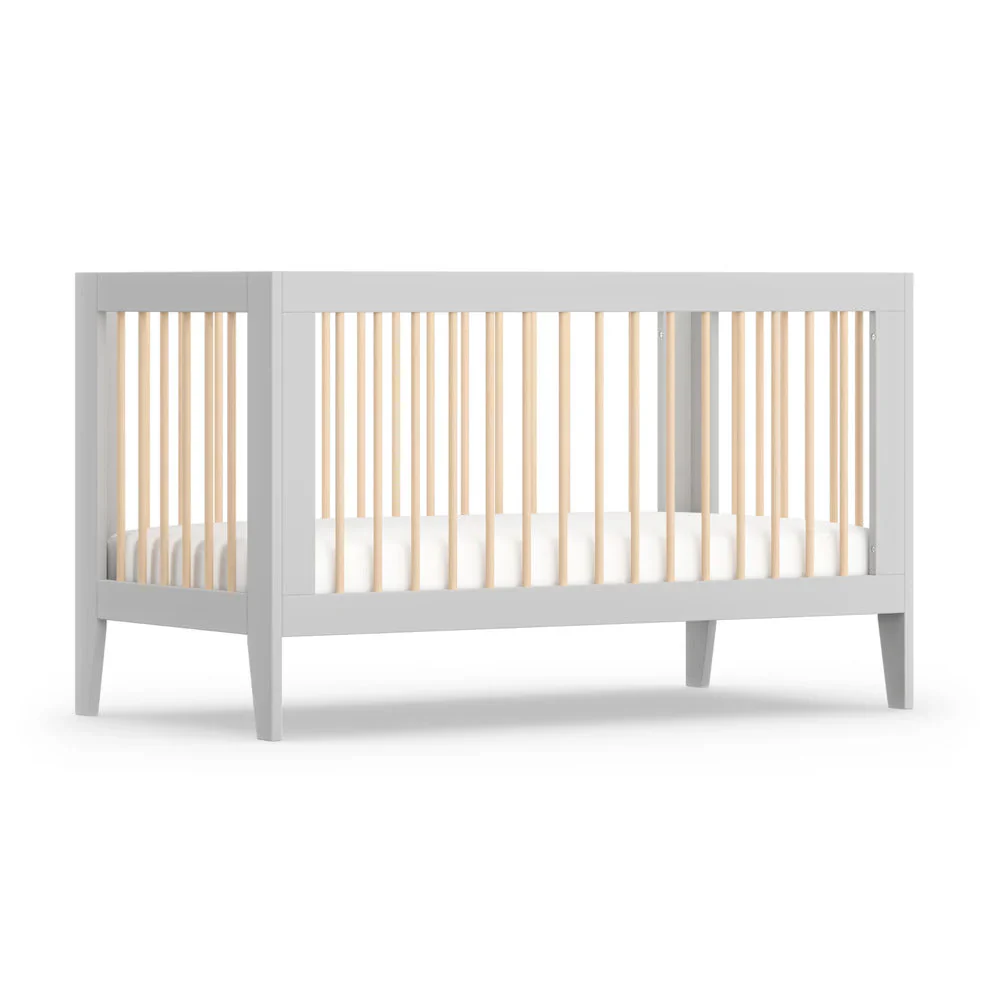 Babyrest Hague Cot Grey/Natural - Image 2