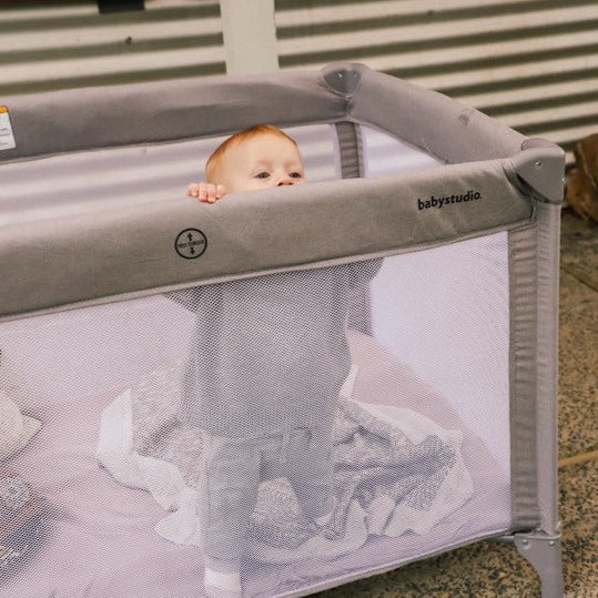 Babystudio 3 in 1 Portacot/Playyard Melange Grey - Image 3