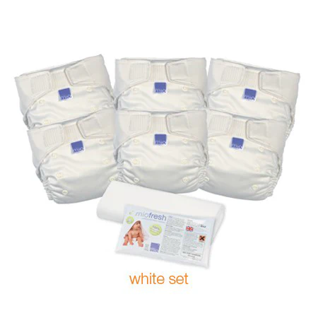 Bambino Mio Solo Nappy Set White