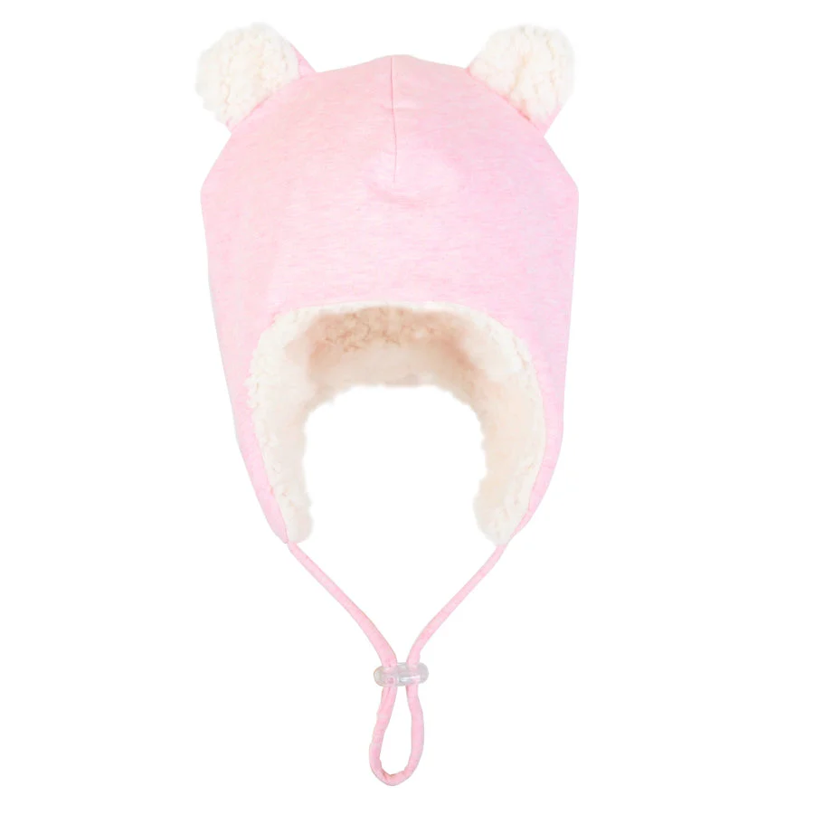 Bedhead Fleecy Baby Beanie - Baby Pink Marle - Image 2