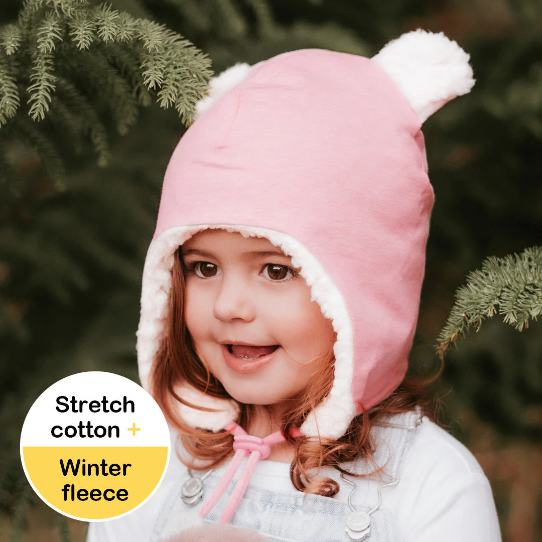 Bedhead Fleecy Baby Beanie - Baby Pink Marle - Image 5