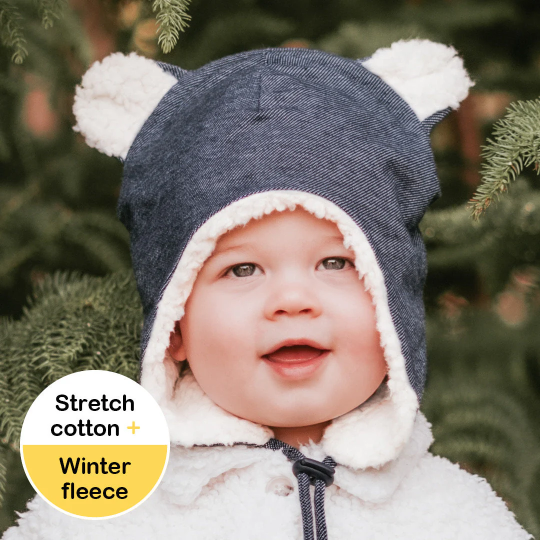 Bedhead Fleecy Baby Beanie - Denim - Image 5