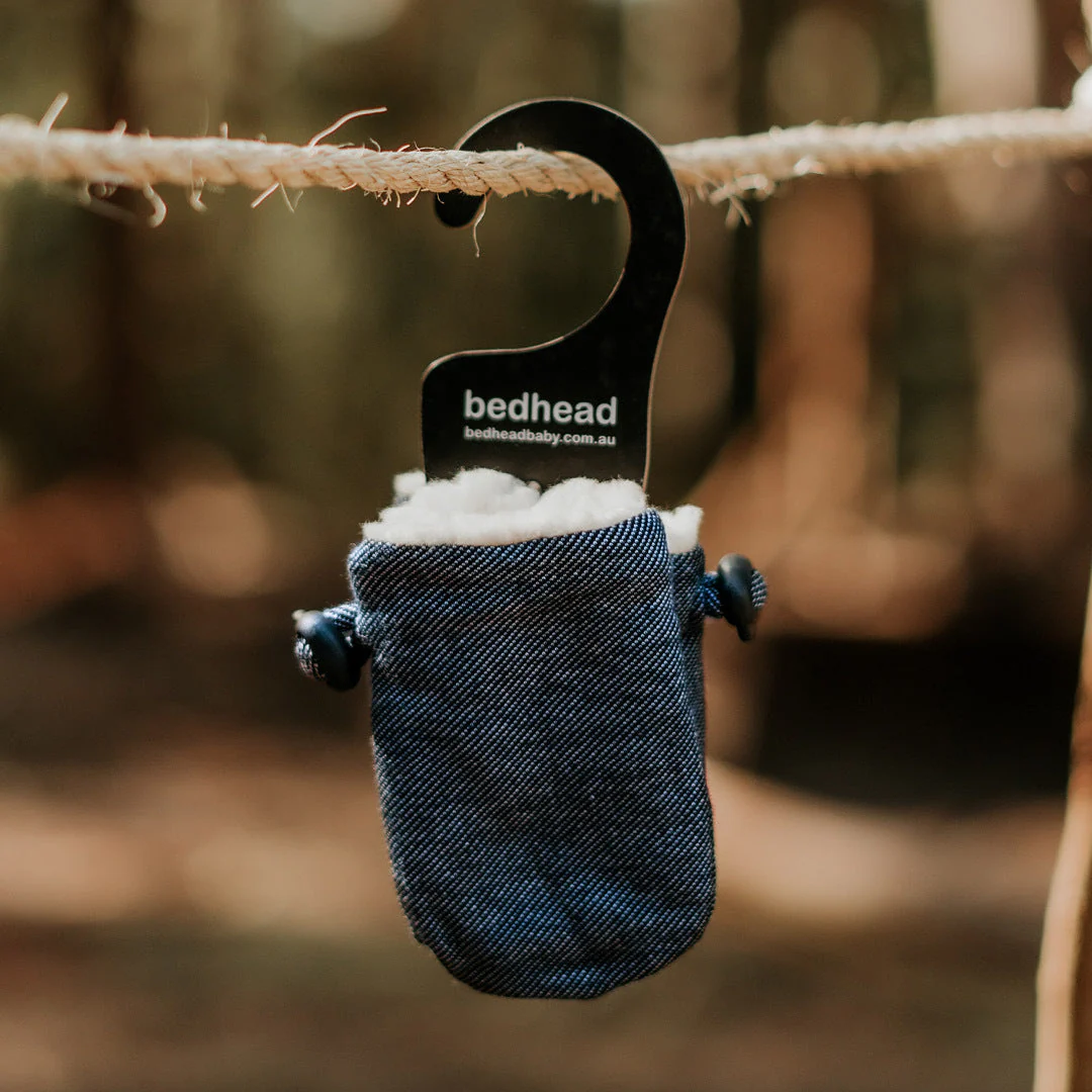 Bedhead Fleecy Baby Mitten - Denim