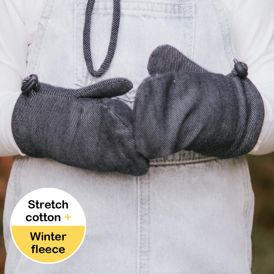 Bedhead Fleecy Baby Mitten - Denim - Image 2