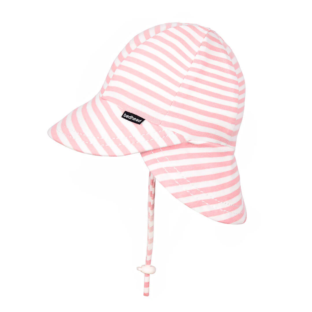Bedhead Legionnaire Flap Sun Hat - Pink Stripe - Image 4