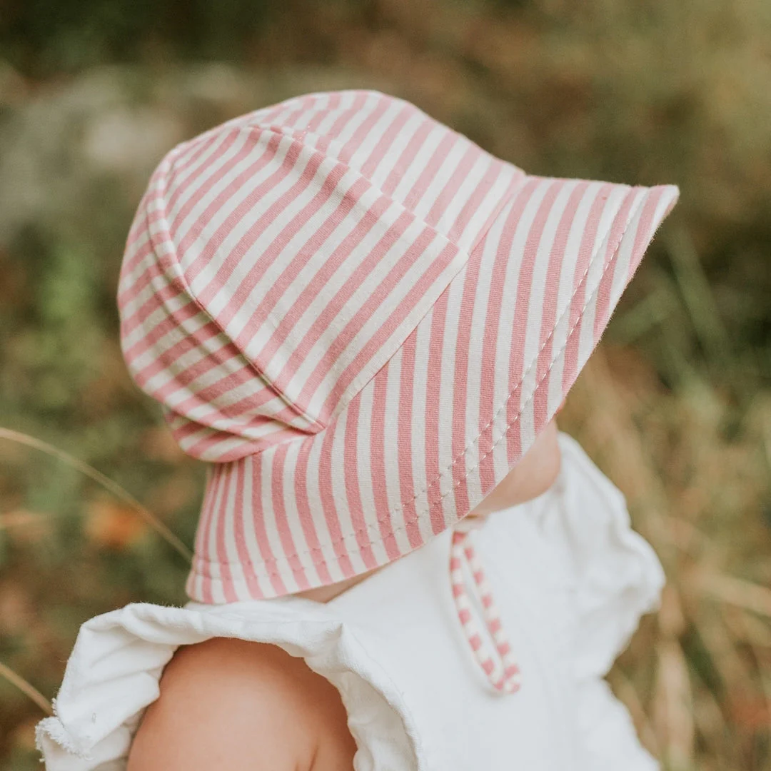 Bedhead Toddler Bucket Sun Hat - Pink Stripe - Image 2