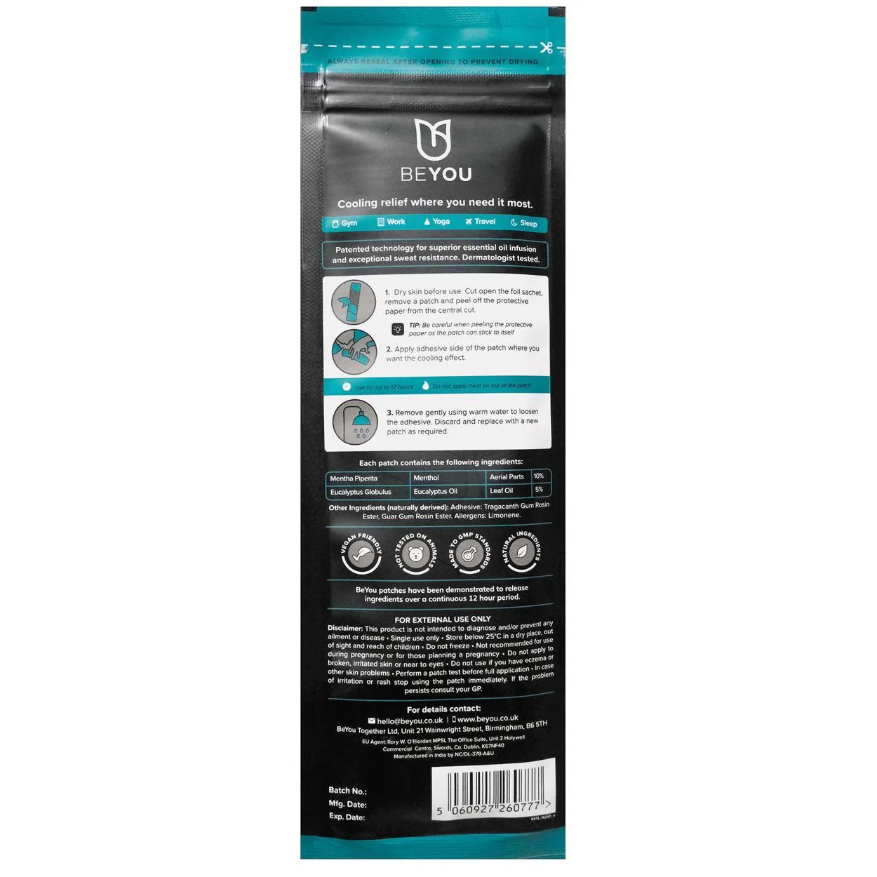 BeYou Muscle & Joint Patches - Image 3