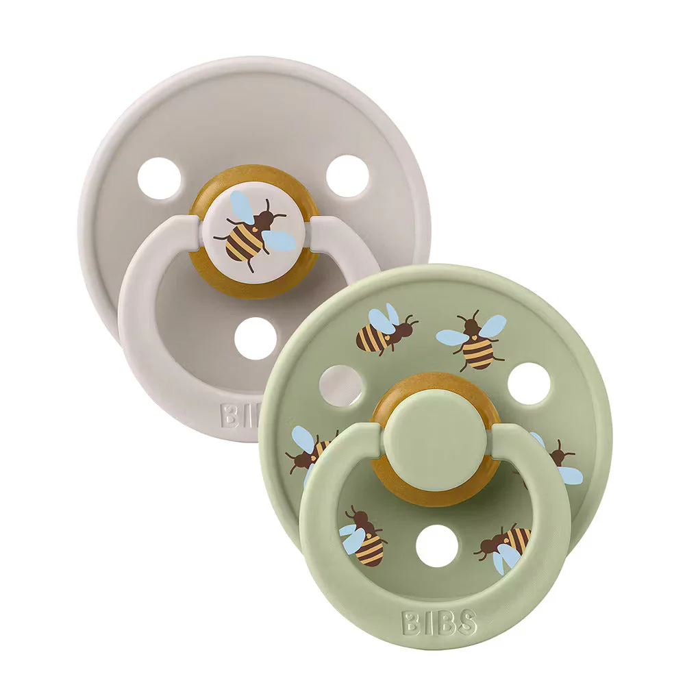 BIBS Studio Pacifier/Soother 2pk Bumblebee Latex Size 3