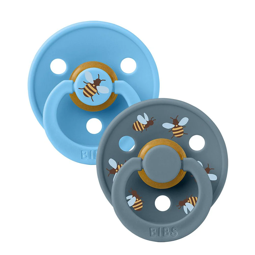 BIBS Studio Pacifier/Soother 2pk Bumblebee Latex Size 3 - Image 2