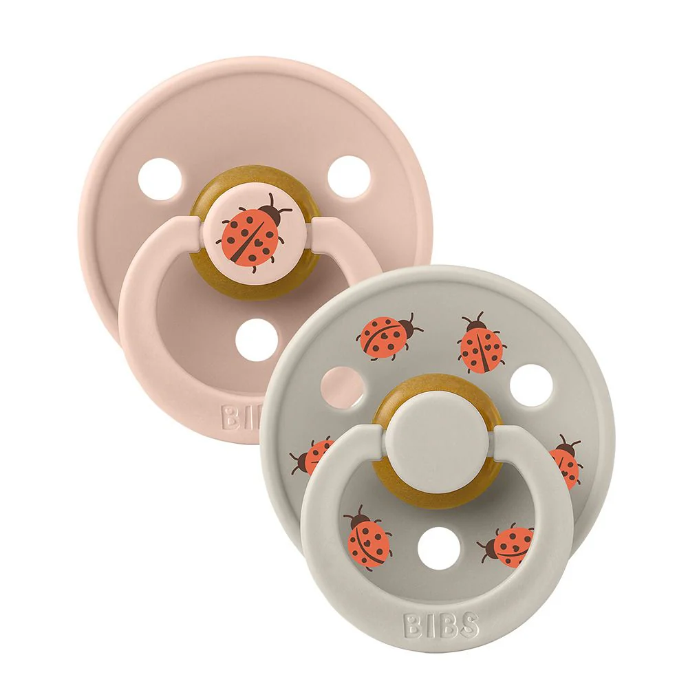 BIBS Studio Pacifier/Soother 2pk Ladybug Latex Size 3 - Image 2