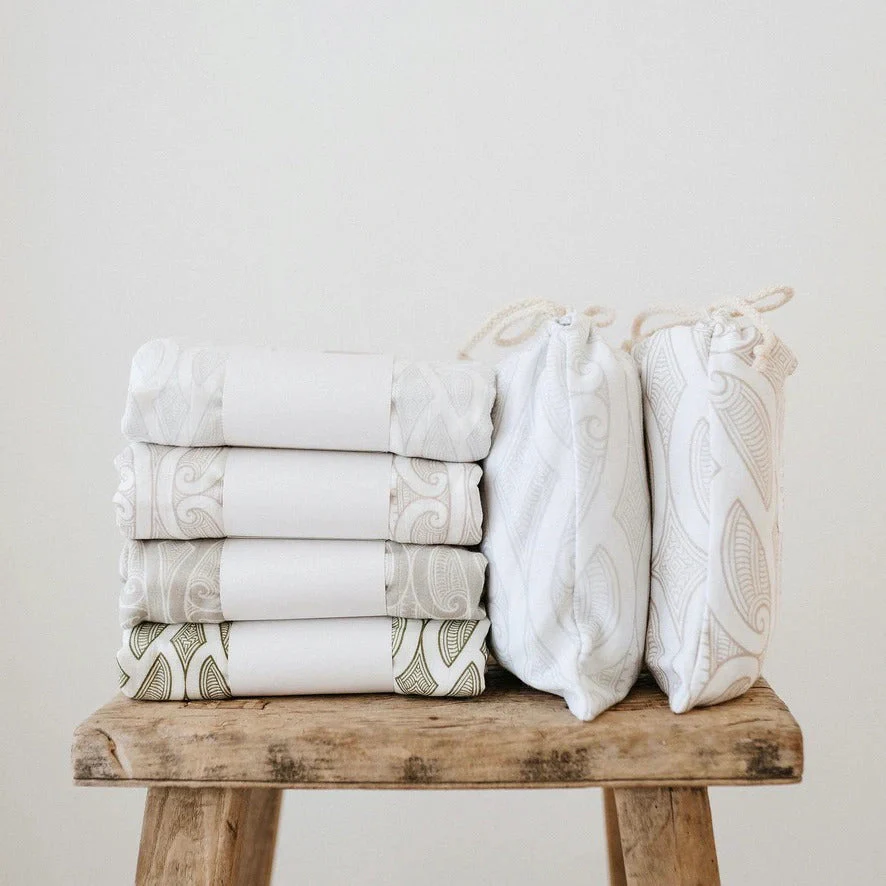 BO & KO Baby Te Pātiki Fitted Cot Sheet