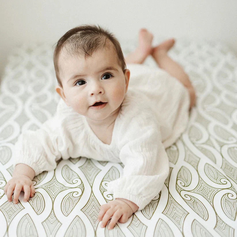 BO & KO Baby Te Pātiki Fitted Cot Sheet - Image 3