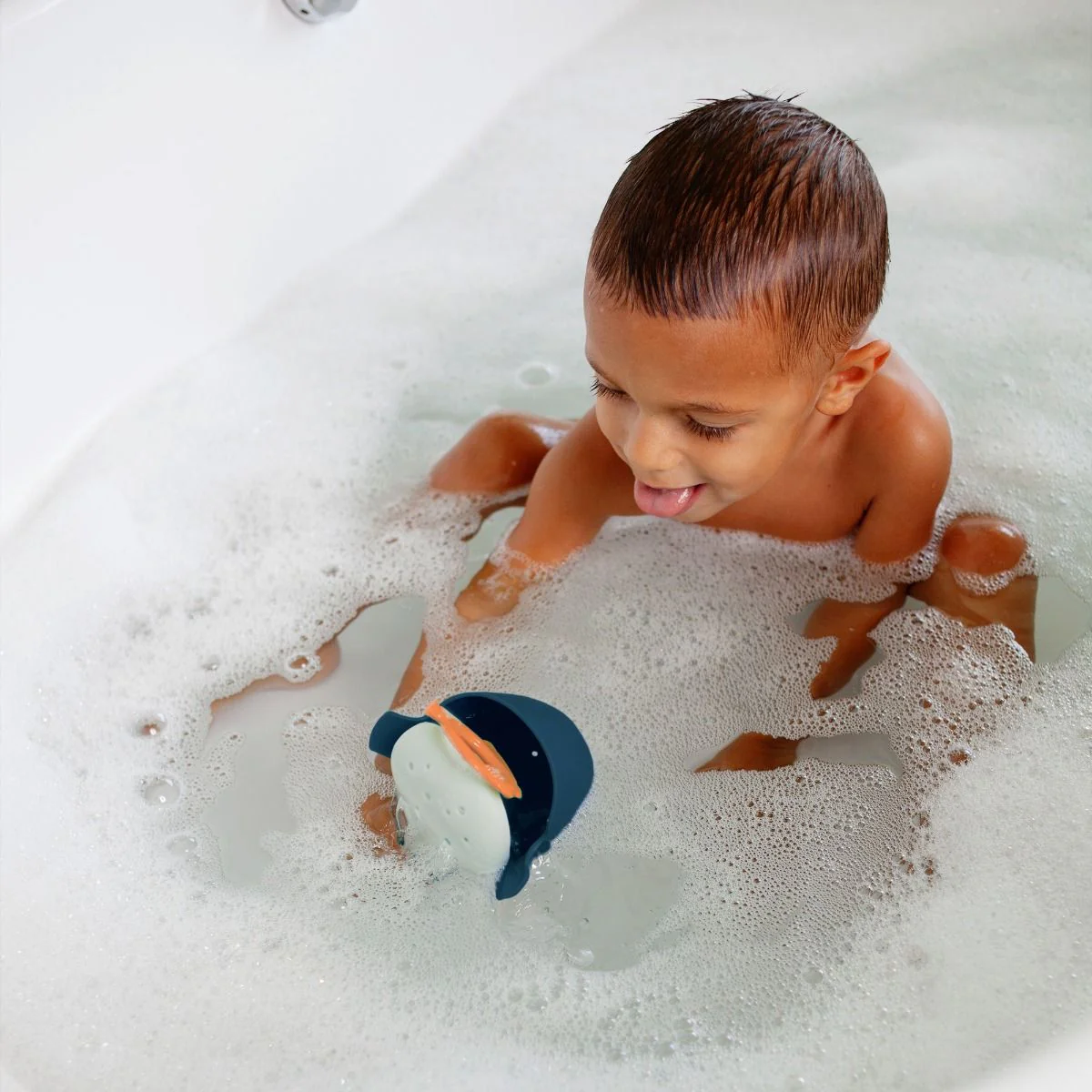 Boon Chomp Hungry Whale Bath Toy - Navy - Image 4