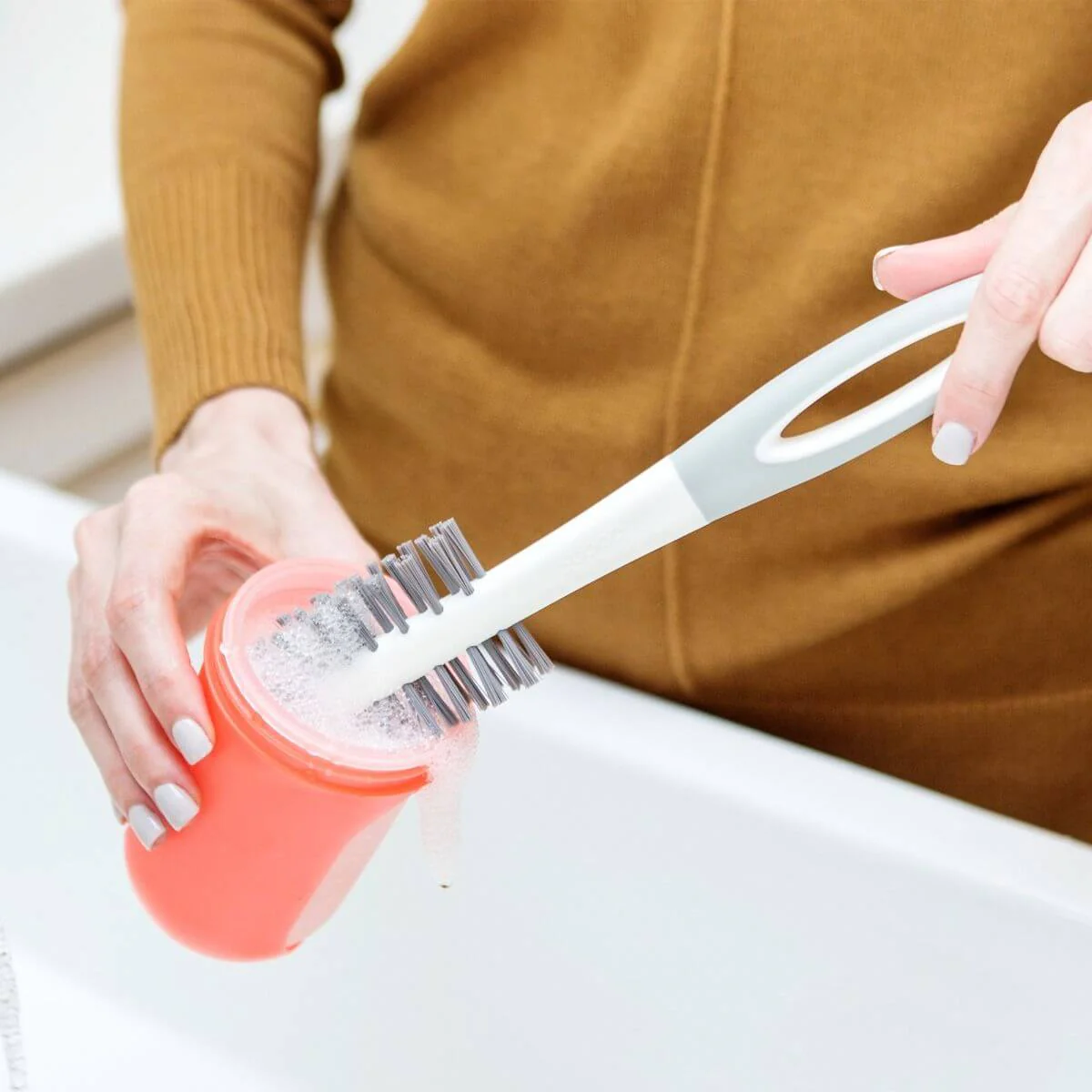 Boon TRIP 2pc Baby Bottle Cleaning Brush Set - Image 4