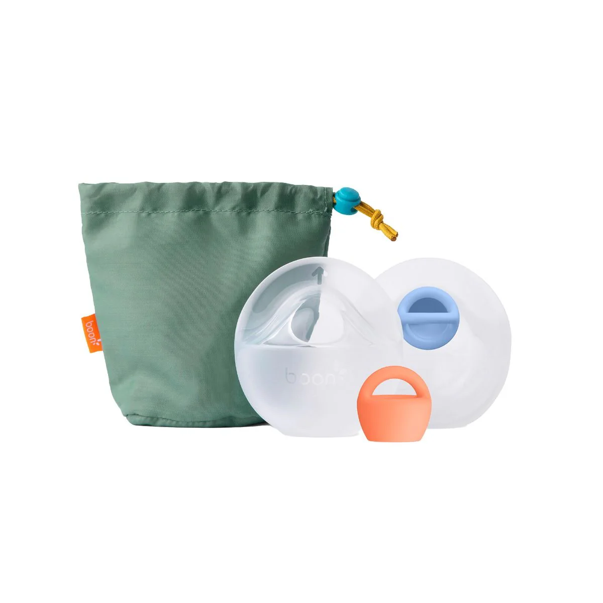Boon TROVE™ 2pk Silicone Passive Breast Pump with travel pouch - Image 3
