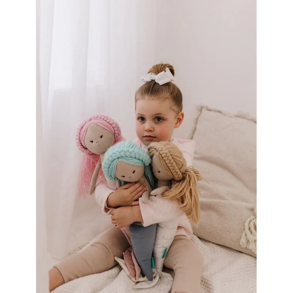 Bubble Pearl the White Mermaid Plush Toy - Image 3