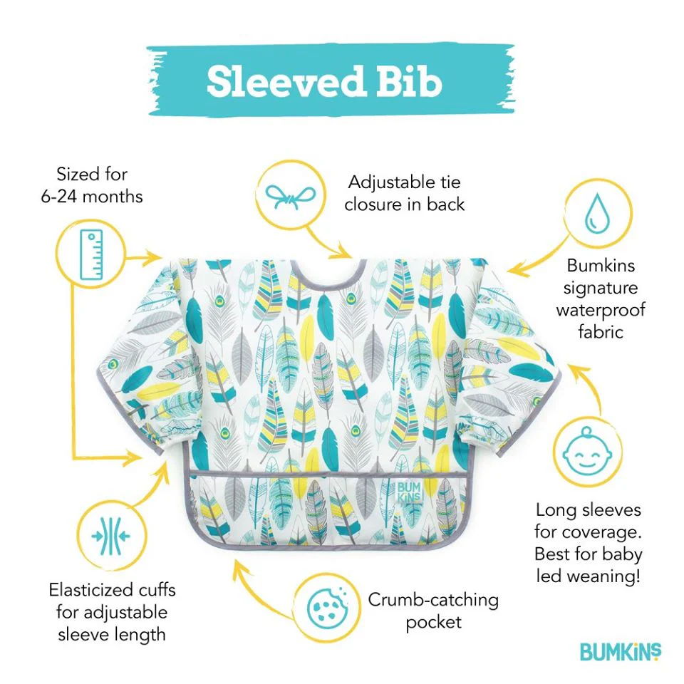 Bumkins Waterproof Sleeved Bib - Image 11