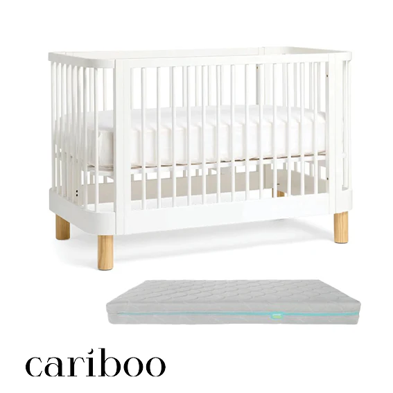 Cariboo Florence Cot + Growbright Mattress Bundle