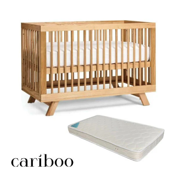 Cariboo Mackenzie Cot + Baby First Deluxe Mattress Bundle
