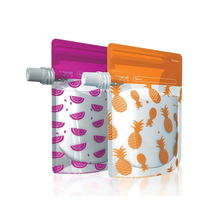 Cherub Baby On The Go Food Pouches 10pk - Image 2