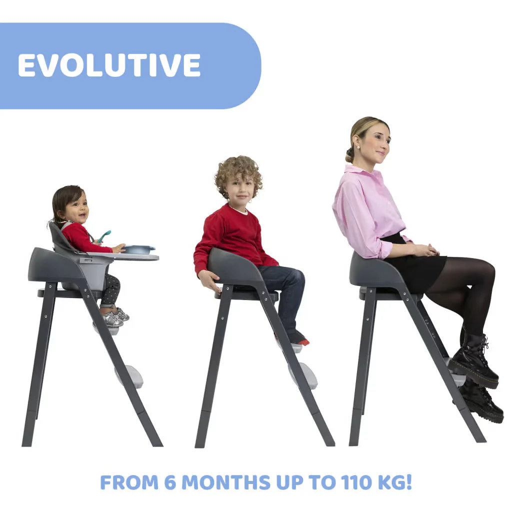 Chicco Crescendo Up Highchair Etna Black - Image 2