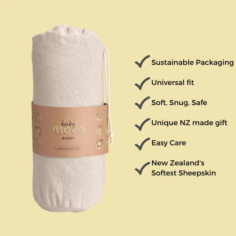 Classic New Zealand Move Short Wool Buggy Sheepskin - Image 5